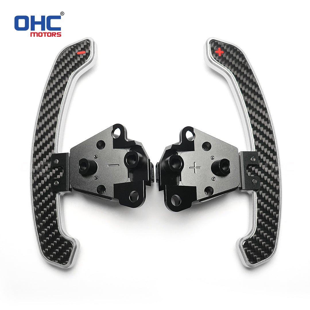 Glossy Carbon Fiber & Aluminum Alloy Magentic Paddle Shifters For Lexus IS NX RC 200 250 300 350 for TOYOTA 86 BRZ