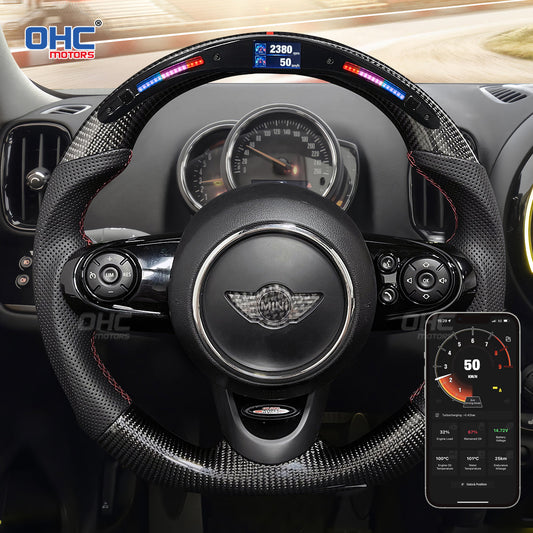 OHC Motors Led Light Up Steering Wheel for Mini F54 F55 F56 F57 F60 Cooper S/JCW