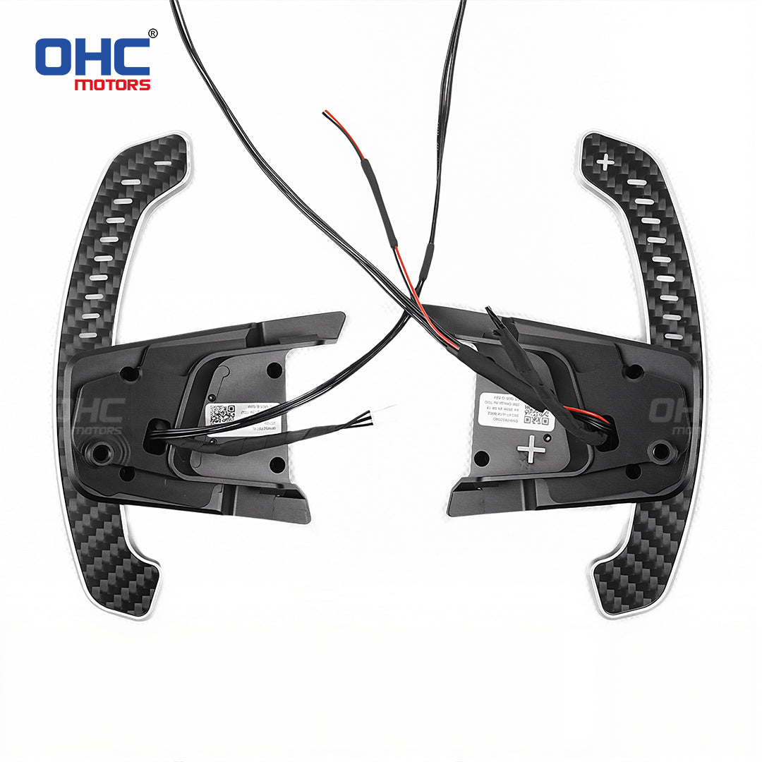 OHC Motors Carbon Fiber LED Magnetic Paddle Shifters For Volkswagen GTI Golf 7 Golf R MK7/7.5 VW GTI Scirocco