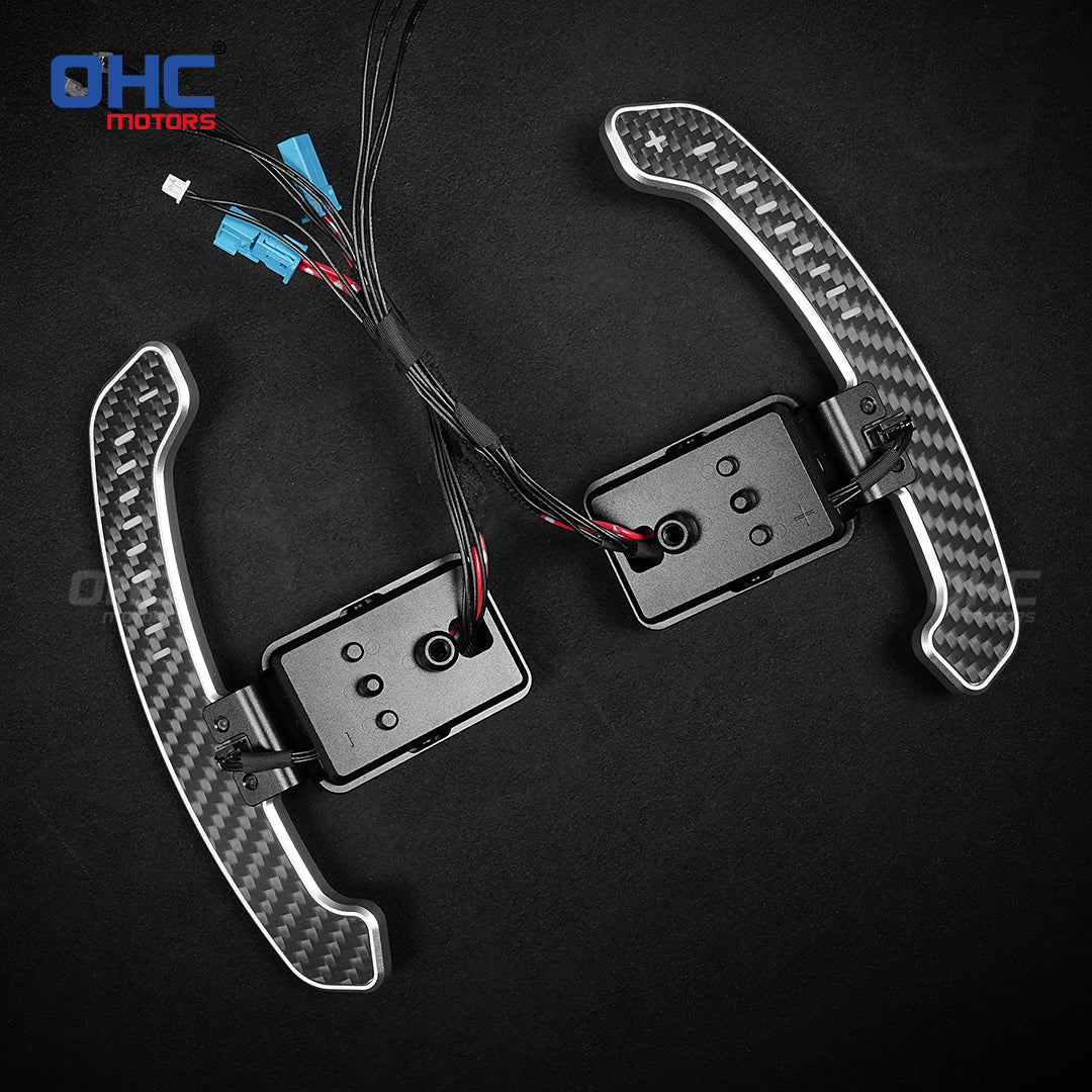 LED Magnetic Paddle Shifters For Mini F55 F56 F57 F60 A90 Supra MK5 Mobile Phone Connection APP Control