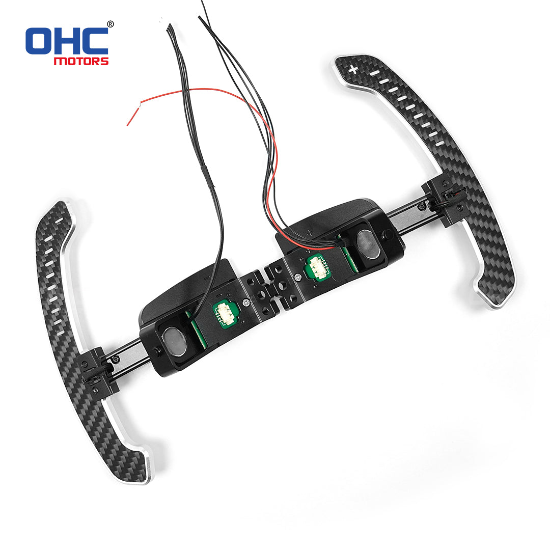 LED Magnetic Carbon Fiber Paddle Shifters For Porsche 992, GT3.