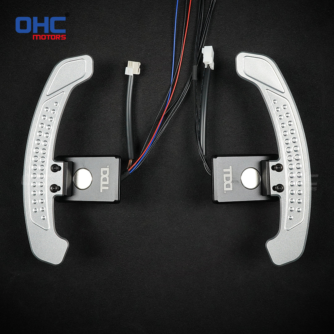 For Infiniti QX50 QX60 Nissan 400Z GTR R35 LED Magnetic Paddle Shifters Mobile Phone Connection APP Control