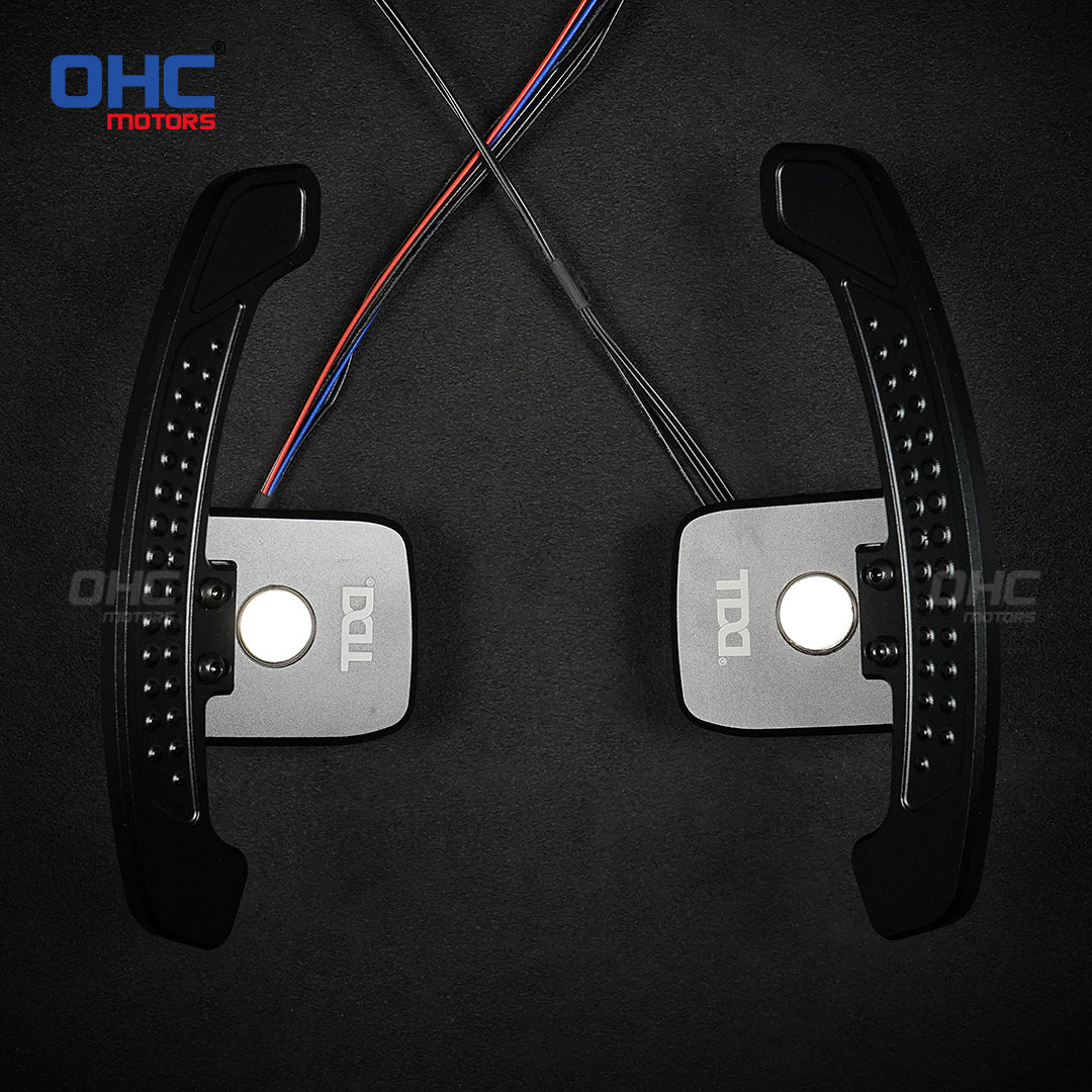 For Chevrolet Camaro SS Corvette C7 LED Magnetic Paddle Shifters Mobile Phone Connection APP Control
