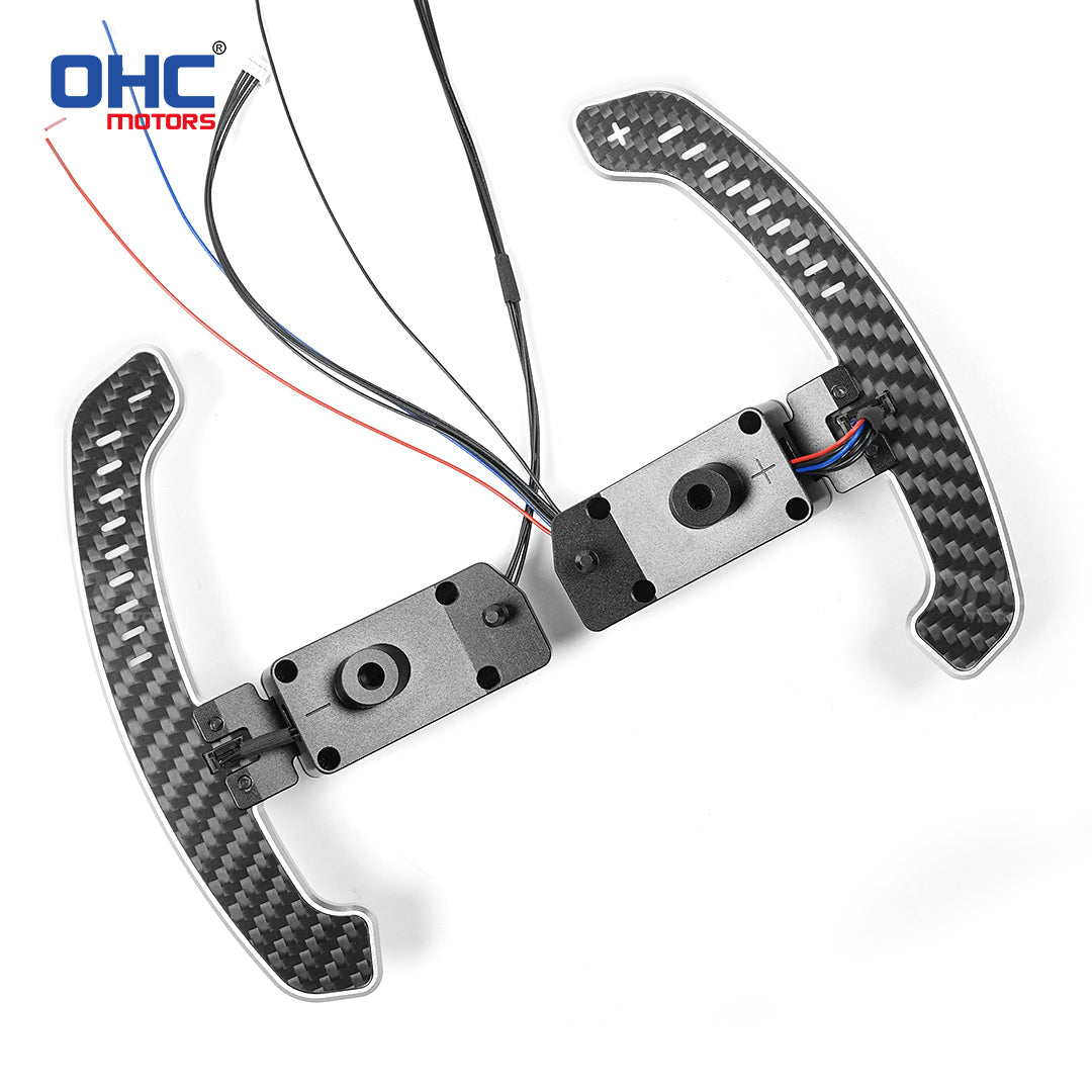 LED Real Carbon Fiber Magnetic Paddle Shifters For Lexus IS300 LS460 IS350