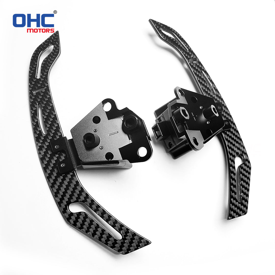 OHC 3MM Glossy Carbon Fiber Magnetic Steering Wheel Paddle Shifters For Lexus IS NX RC 200 250 300 350 for TOYOTA 86 BRZ