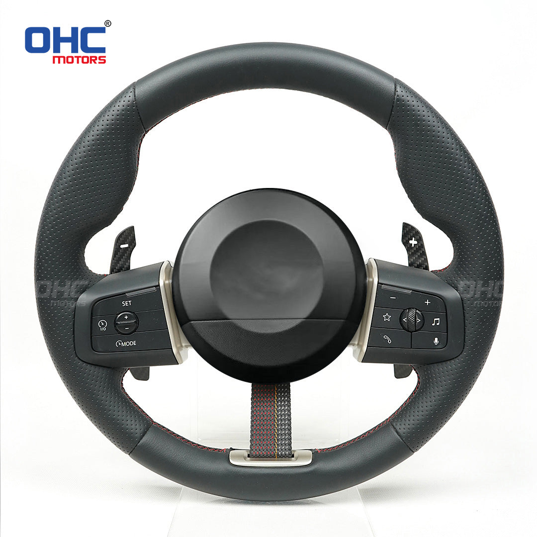 Magnetic Carbon Fiber Paddle Shifters For MINI Cooper F66 F65 Countryman U25 2024- Aluminum Alloy Backside