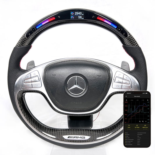 OHC Motors Led Light Up Steering Wheel for Mercedes Benz W221, Class: S AMG
