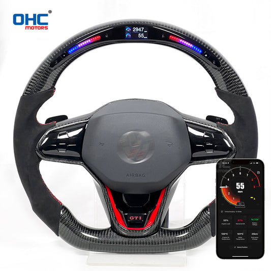 OHC Motors Led Light Up Steering Wheel  for Volkswagen GTI MK8