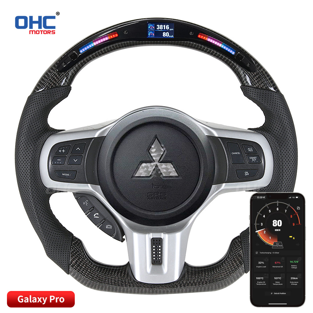 OHC Motors Led Light Up Steering Wheel For Mitsubishi Lancer Evolution ohc-motors-led-light-up-steering-wheel-for-mitsubishi-lancer-evolution