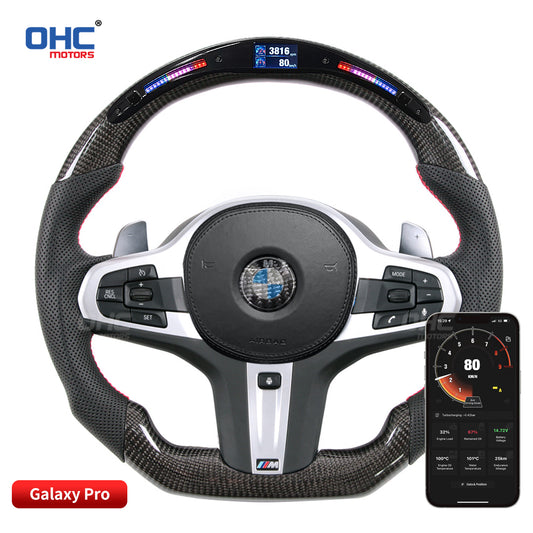 OHC Motors Led Light Up Steering Wheel for BMW G series 3 4 5 Series Z4 M3 M4 G20 G22 G82 G31 M5 F90 530i 530d 540i M550i