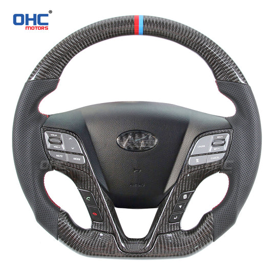 OHC Motors Carbon Fiber Steering Wheel for Hyundai SanteFe