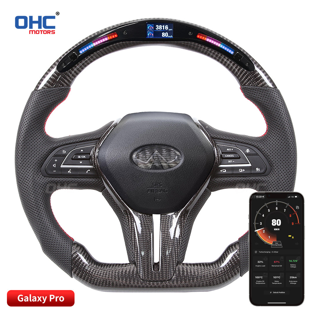 Carbon Fiber Steering Wheel - Infiniti Q60 Carbon Fiber Steering Wheel - Infiniti Q60