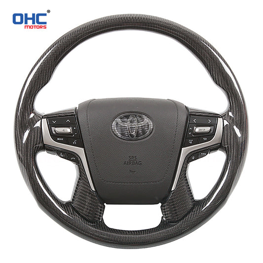 OHC Motors Carbon Fiber Steering Wheel for Toyota Landcruiser