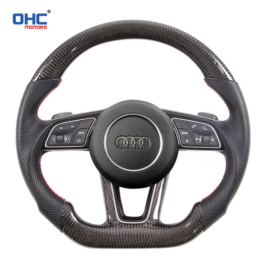OHC Motors Carbon Fiber Steering Wheel for Audi A1 A3