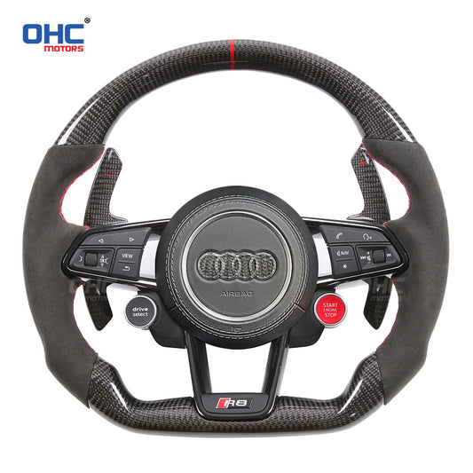 OHC Motors Carbon Fiber Steering Wheel for Audi R8 TTRS TT