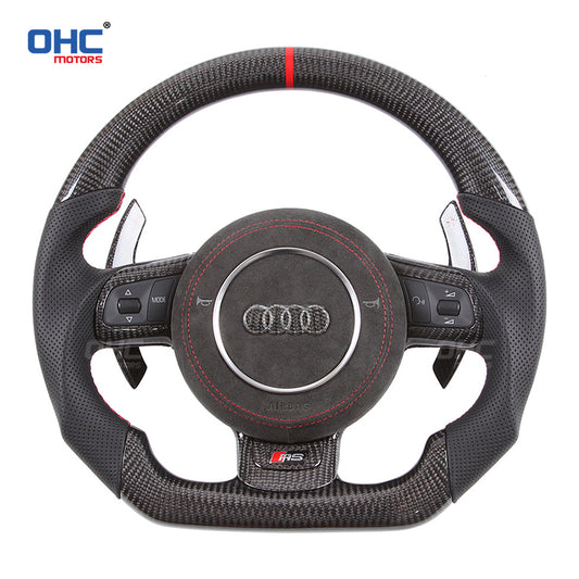 OHC Motors Carbon Fiber Steering Wheel for Audi TT TTRS