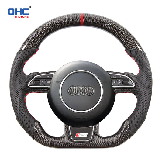 OHC Motors Carbon Fiber Steering Wheel for Audi A3 A6 A7