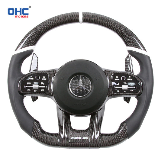 OHC Motors Carbon Fiber Steering Wheel for Mercedes Benz AMG 2019 +