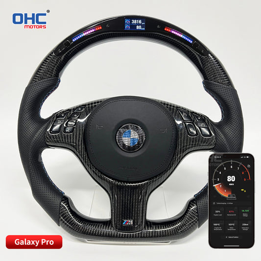 OHC Motors Led Light Up Steering Wheel for BMW E46 E39 E53 M3 M5 X5 X3