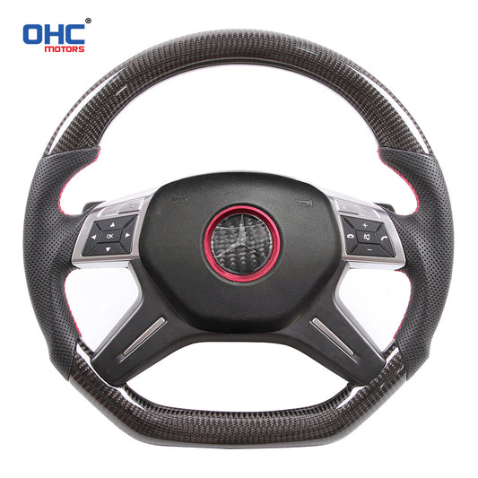 OHC Motors Carbon Fiber Steering Wheel for Class:C E G W204,S204 W212,V212,S212 W463