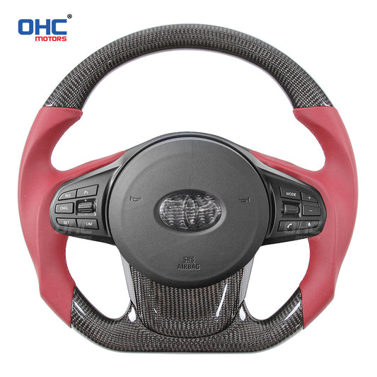 OHC Motors Carbon Fiber Steering Wheel for Toyota Supra
