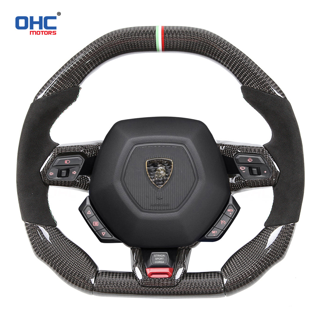 OHC Motors Carbon Fiber Steering Wheel for Lamborghini Huracan EVO Huracan  EVO