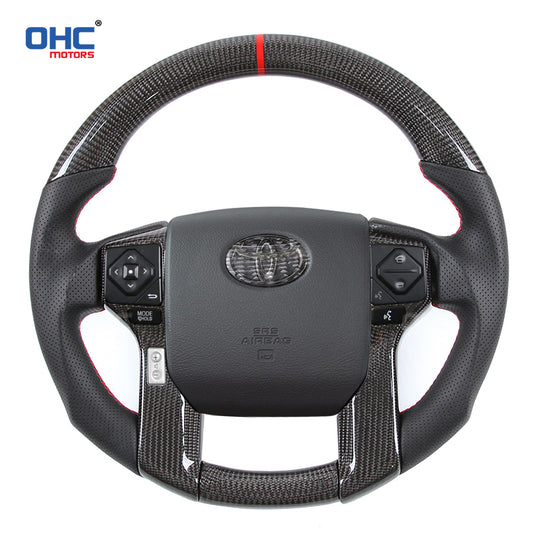 OHC Motors Carbon Fiber Steering Wheel for Toyota Prado