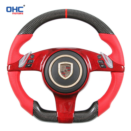 OHC Motors Carbon Fiber Steering Wheel for Porsche Cayenne