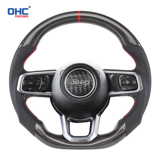 OHC Motors Carbon Fiber Steering Wheel for Jeep