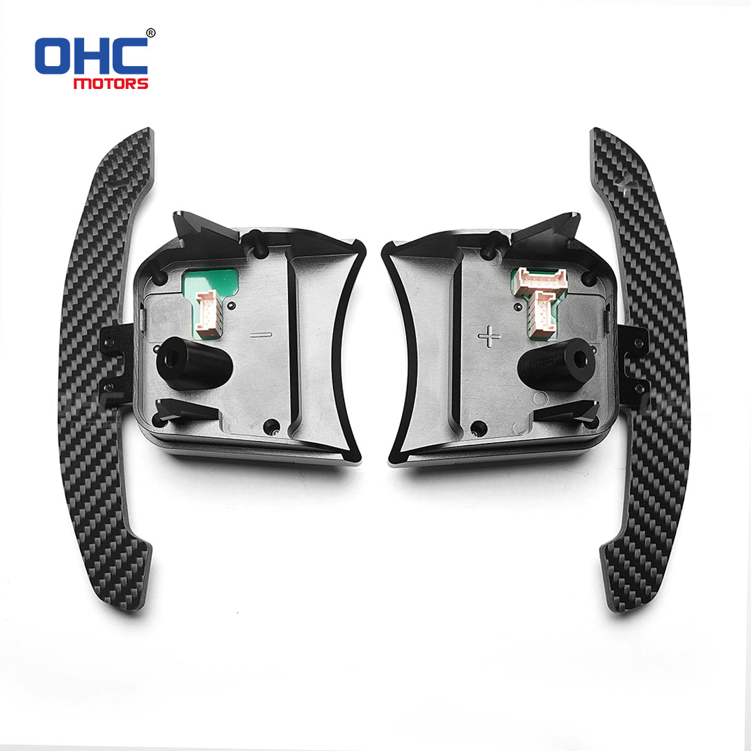 Magnetic Carbon Fiber Paddle Shifters For Fiat 500, Fiat 500X, Fiat 500L, Abarth 595 2015-2024, Abarth 453 2015-2024