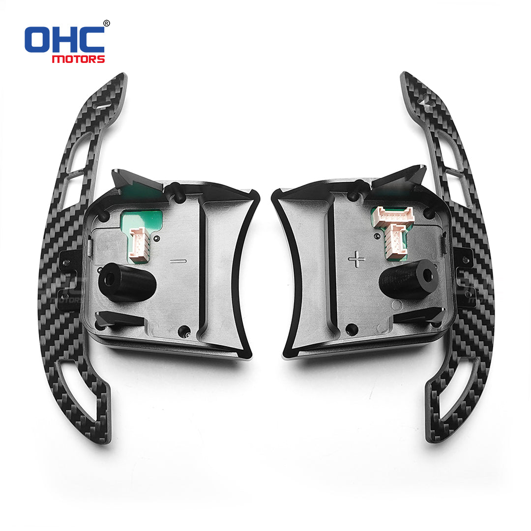 Magnetic Carbon Fiber Paddle Shifters For Fiat 500, Fiat 500X, Fiat 500L, Abarth 595 2015-2024, Abarth 453 2015-2024