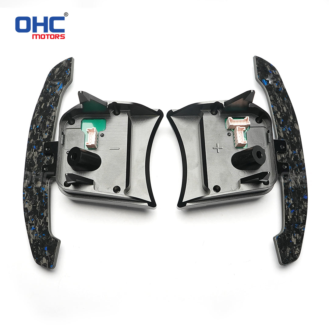 Magnetic Carbon Fiber Paddle Shifters For Fiat 500, Fiat 500X, Fiat 500L, Abarth 595 2015-2024, Abarth 453 2015-2024