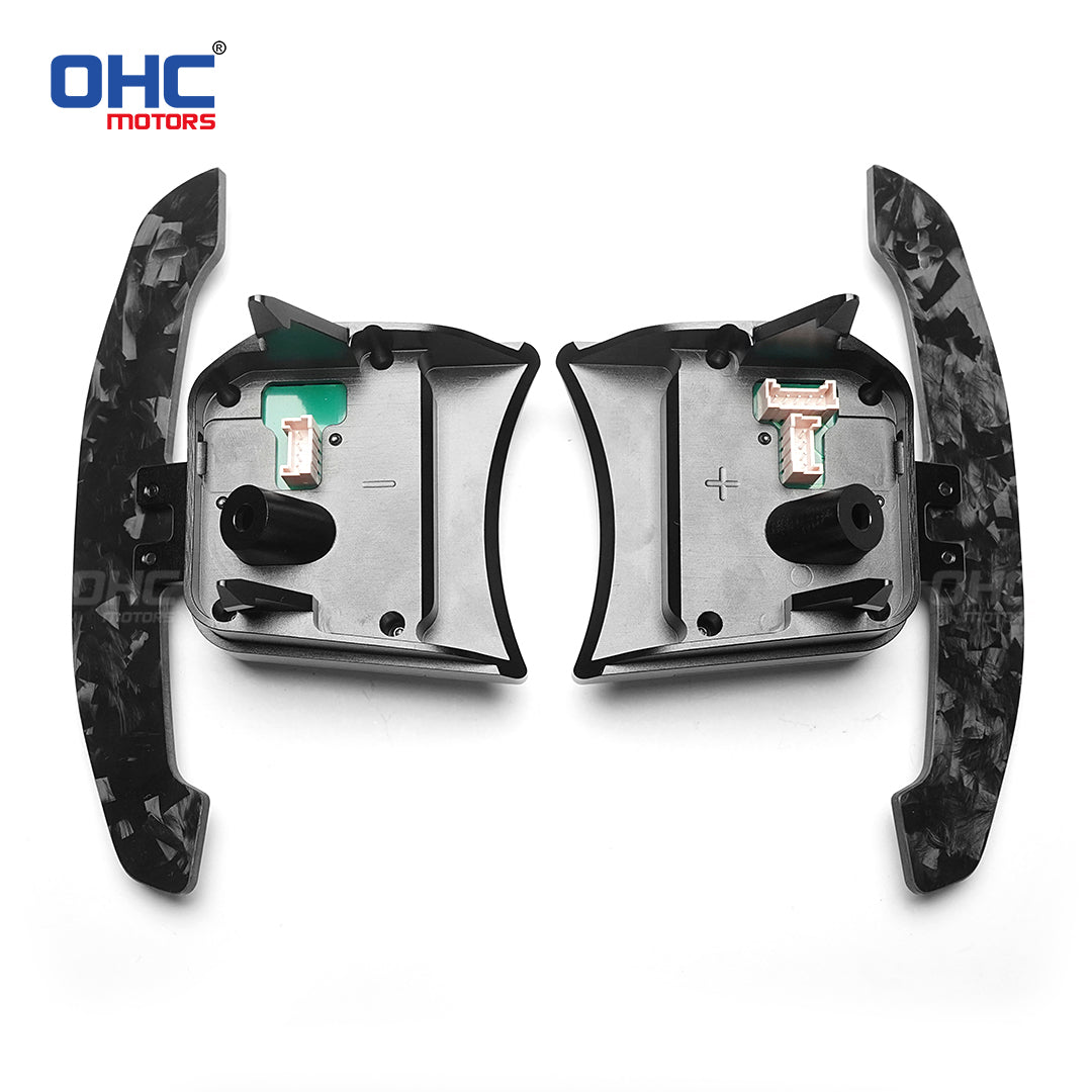 Magnetic Carbon Fiber Paddle Shifters For Fiat 500, Fiat 500X, Fiat 500L, Abarth 595 2015-2024, Abarth 453 2015-2024