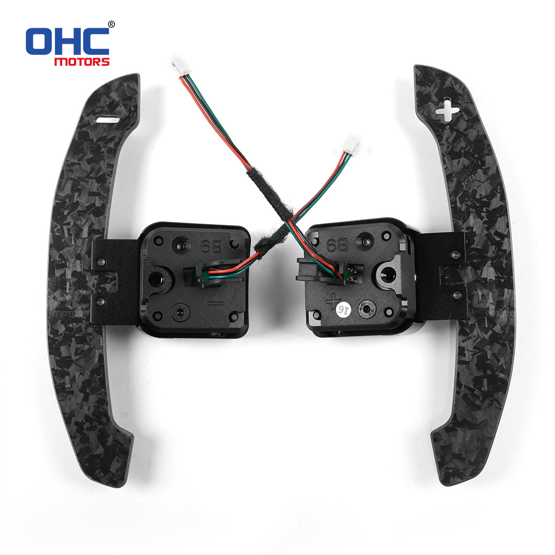 Carbon Fiber Magnetic Paddle Shifters For Audi A1 A2 A3 A4 A5 A8 Q2 Q3 Q4 Q5 Q7 Q8 S1 S2 S3 S4 S5 SQ5 SQ7 SQ8 RS1 RS2 RS3 RS4 RS5 RSQ5