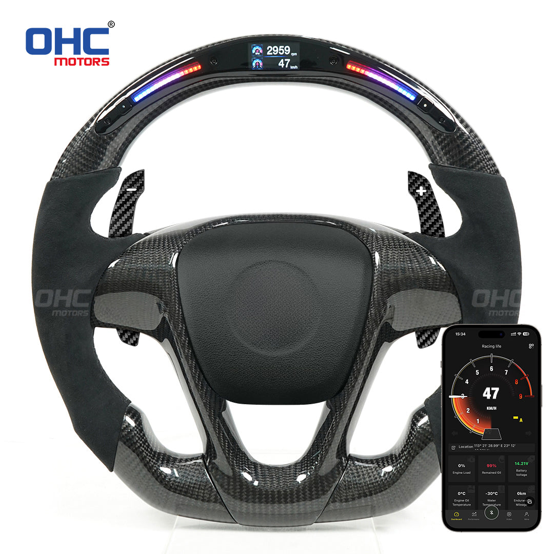 Magnetic Carbon Fiber Paddle Shifters For Mercedes-Benz Smart 451/453