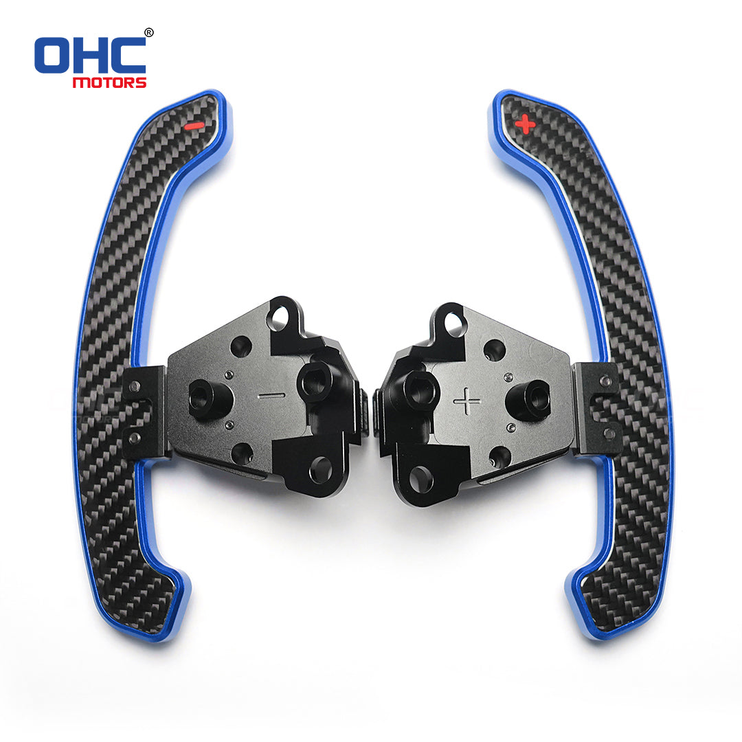 Glossy Carbon Fiber & Aluminum Alloy Magentic Paddle Shifters For Lexus IS NX RC 200 250 300 350 for TOYOTA 86 BRZ