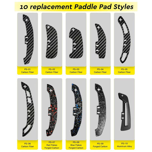 Carbon Fiber Spare Paddles Only Without Base（Only for our store's magnetic shift paddles base. Do not buy unless purchased ours）