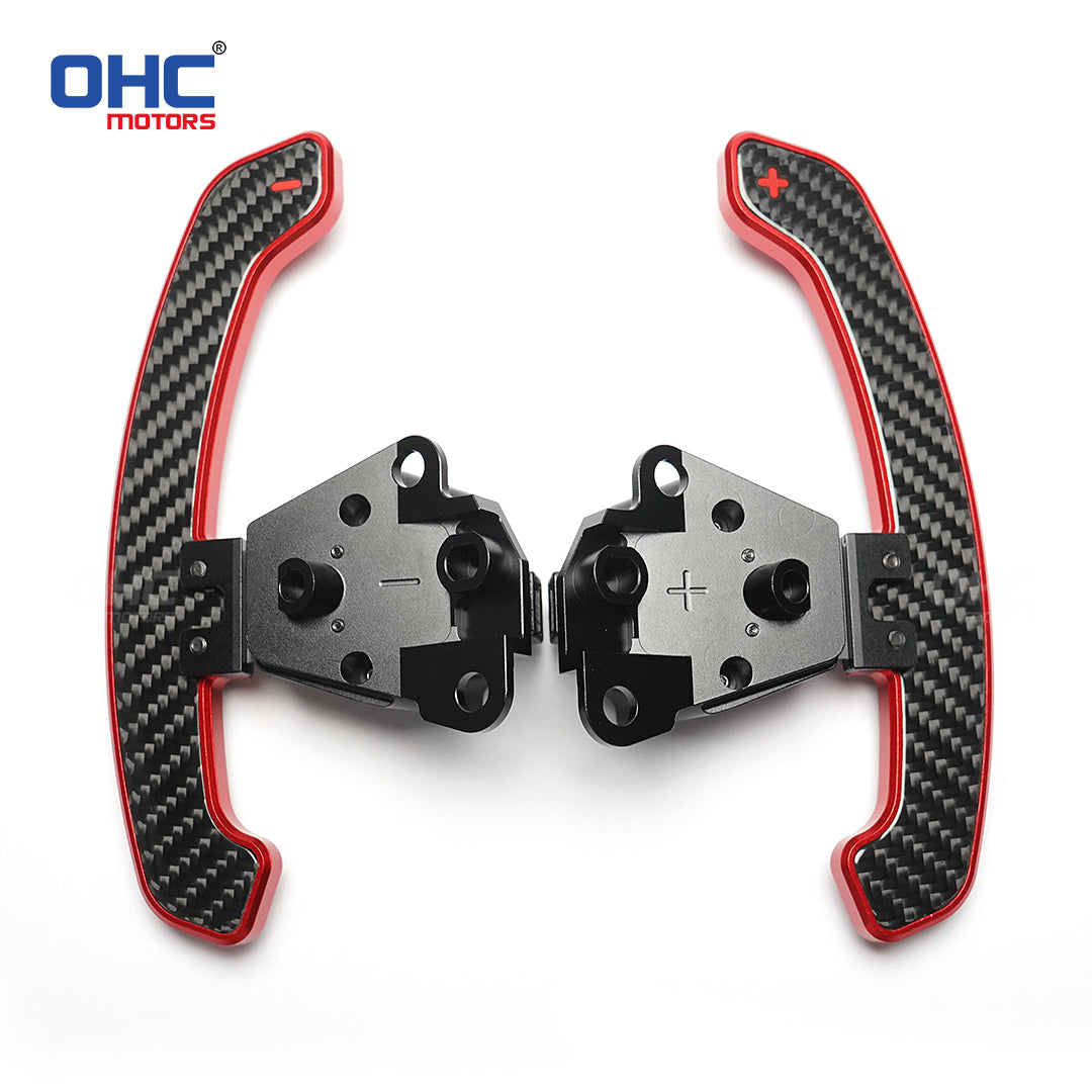 Glossy Carbon Fiber & Aluminum Alloy Magentic Paddle Shifters For Lexus IS NX RC 200 250 300 350 for TOYOTA 86 BRZ