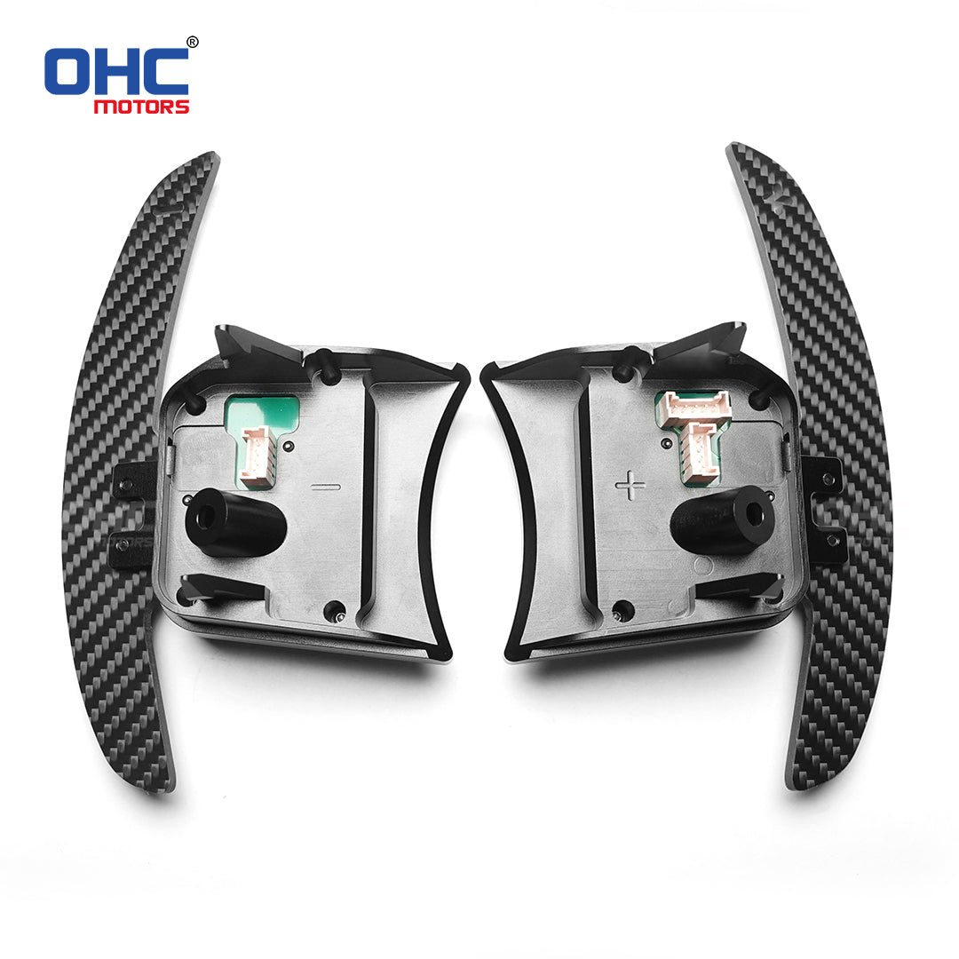 Magnetic Carbon Fiber Paddle Shifters For Fiat 500, Fiat 500X, Fiat 500L, Abarth 595 2015-2024, Abarth 453 2015-2024