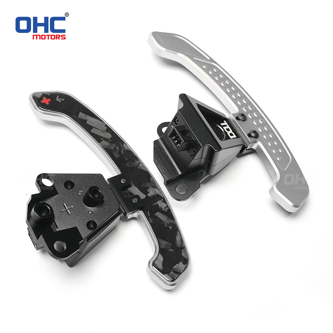 Glossy Carbon Fiber & Aluminum Alloy Magentic Paddle Shifters For Lexus IS NX RC 200 250 300 350 for TOYOTA 86 BRZ