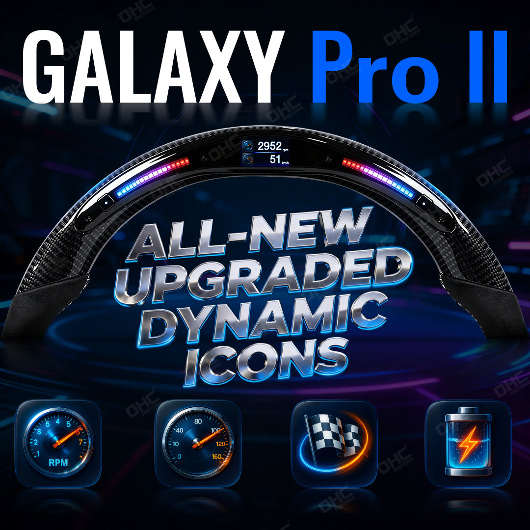 Galaxy Pro II LED Display Steering Wheel Kit Suitable For All Models After 2000 Intelligent Driving Data Display LED Steering