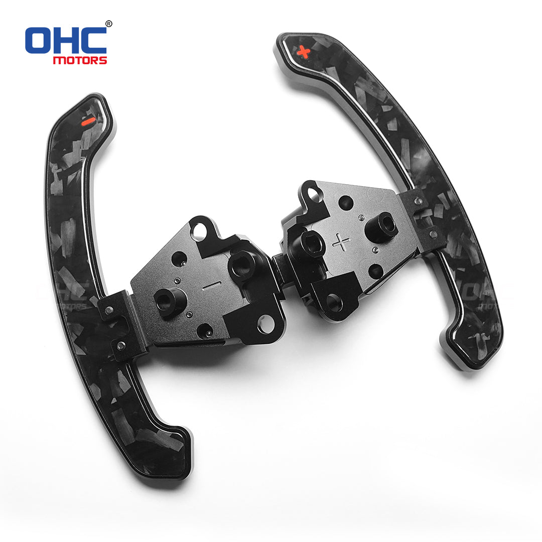 Glossy Carbon Fiber & Aluminum Alloy Magentic Paddle Shifters For Lexus IS NX RC 200 250 300 350 for TOYOTA 86 BRZ