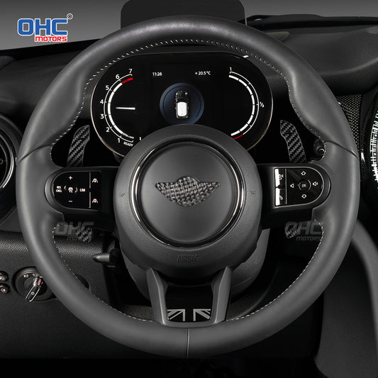 Magnetic Carbon Fiber Paddle Shifters For 02-06 Mini Cooper R50 R52 R53 F54 F55 F56 F57 F60 Cooper S/JCW