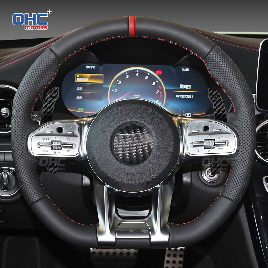 Carbon Fiber Magnetic Paddle Shifters For Mercedes Benz AMG 2019+