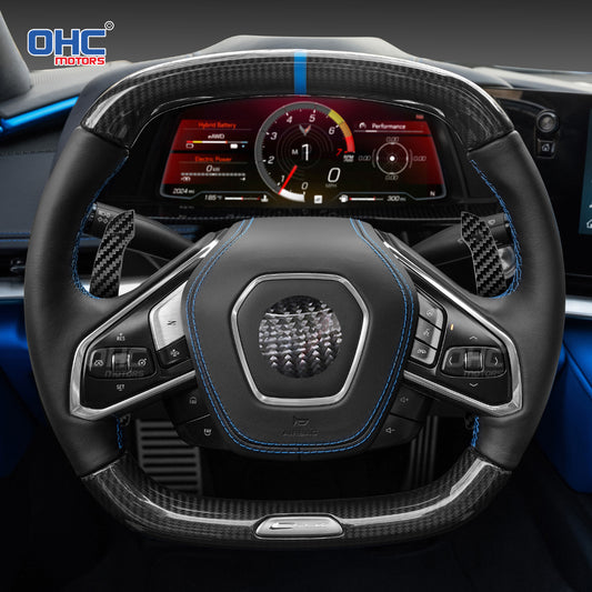 Carbon Fiber Magnetic Paddle Shifters For Chevrolet C8 Corvette