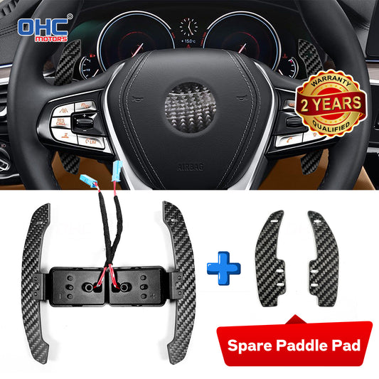 Magnetic Carbon Fiber Paddle Shifters For BMW F10 F06 F07 F11 F18 F12 F13 F01 F02 F30 F31 F32 F33 F34 2 3 4 5 6 7 Series G20 G30 G32 G38 G12 G01 G80 F90 F92 30 X3: G01 X4: G02 X5: G05 X6: G06 X7 G07 F20 F30 F32 F34 F36 F80 I8