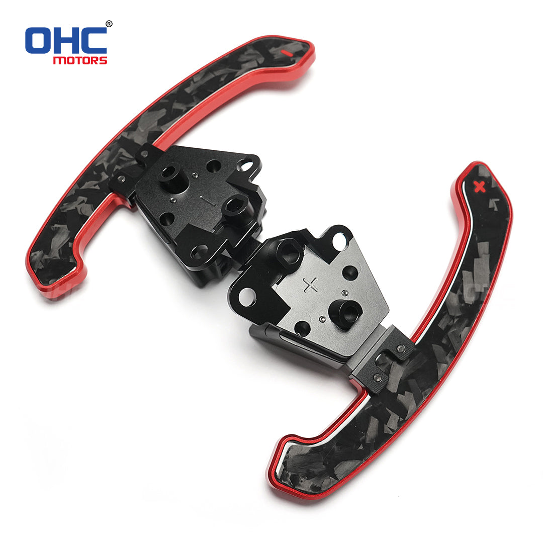 Glossy Carbon Fiber & Aluminum Alloy Magentic Paddle Shifters For Lexus IS NX RC 200 250 300 350 for TOYOTA 86 BRZ