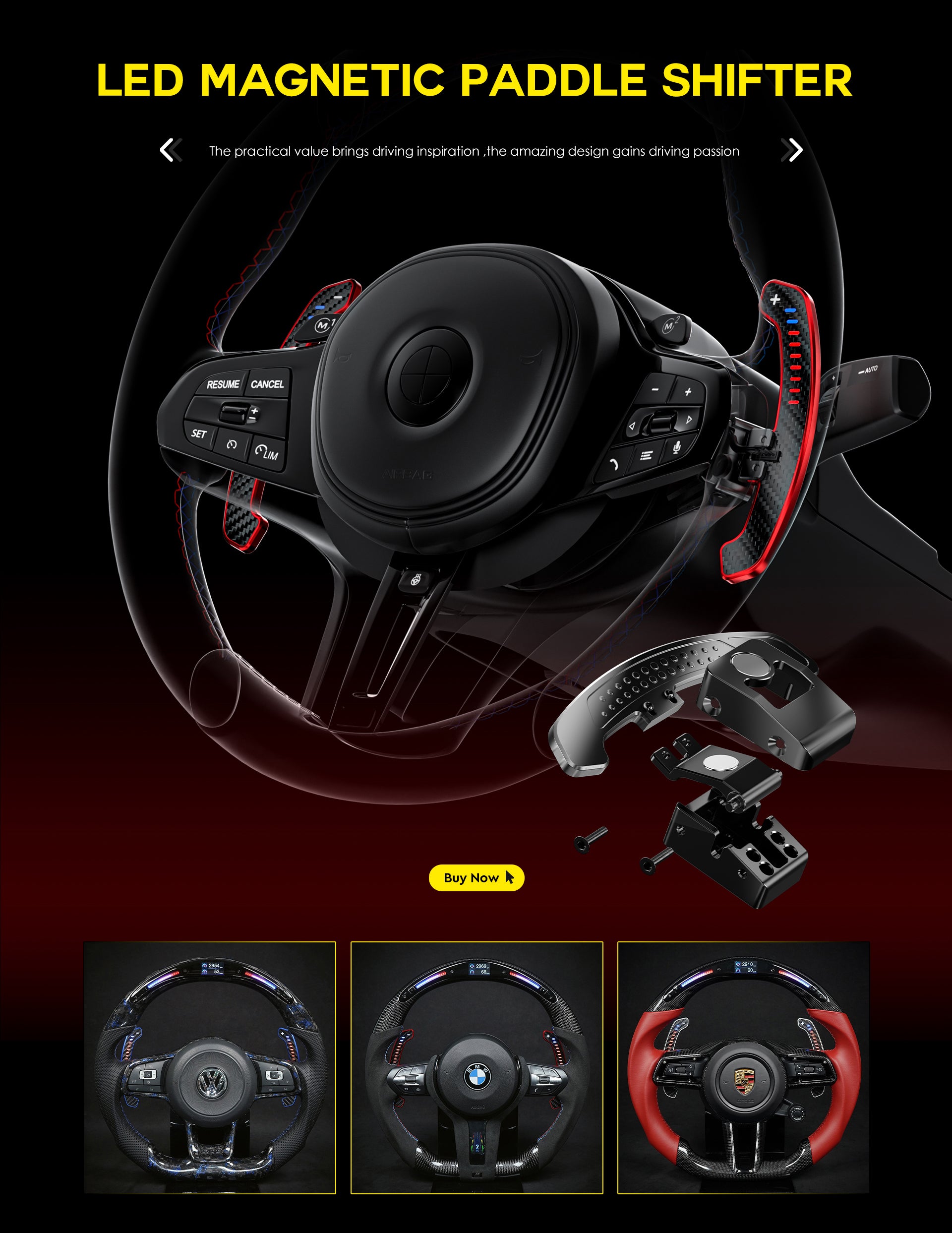 Steering Wheel Tuning/Carbon Fiber/LED – OHC Motors