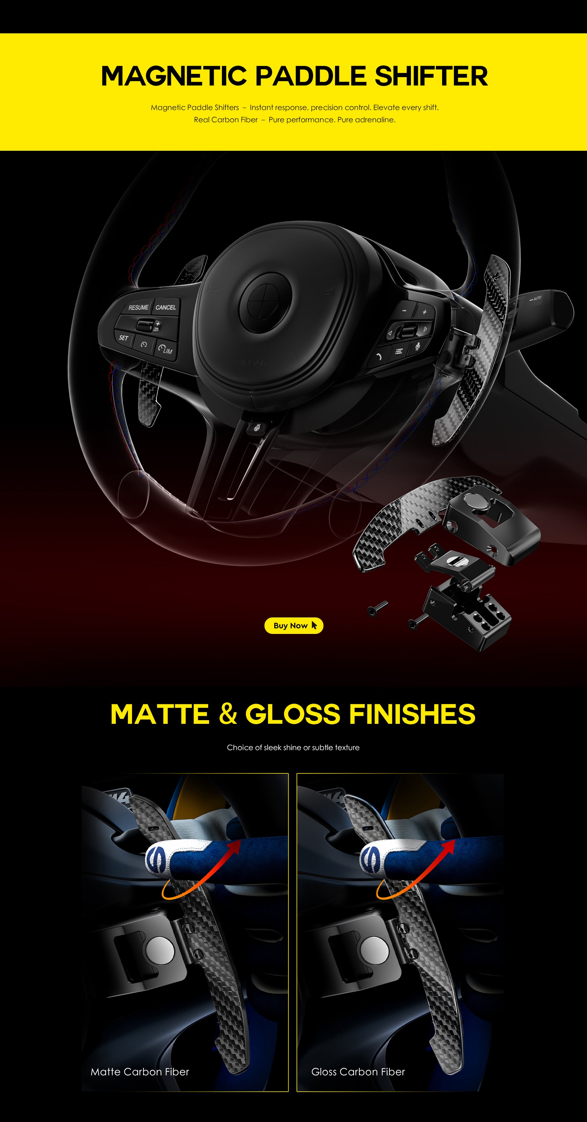 Steering Wheel Tuning/Carbon Fiber/LED – OHC Motors