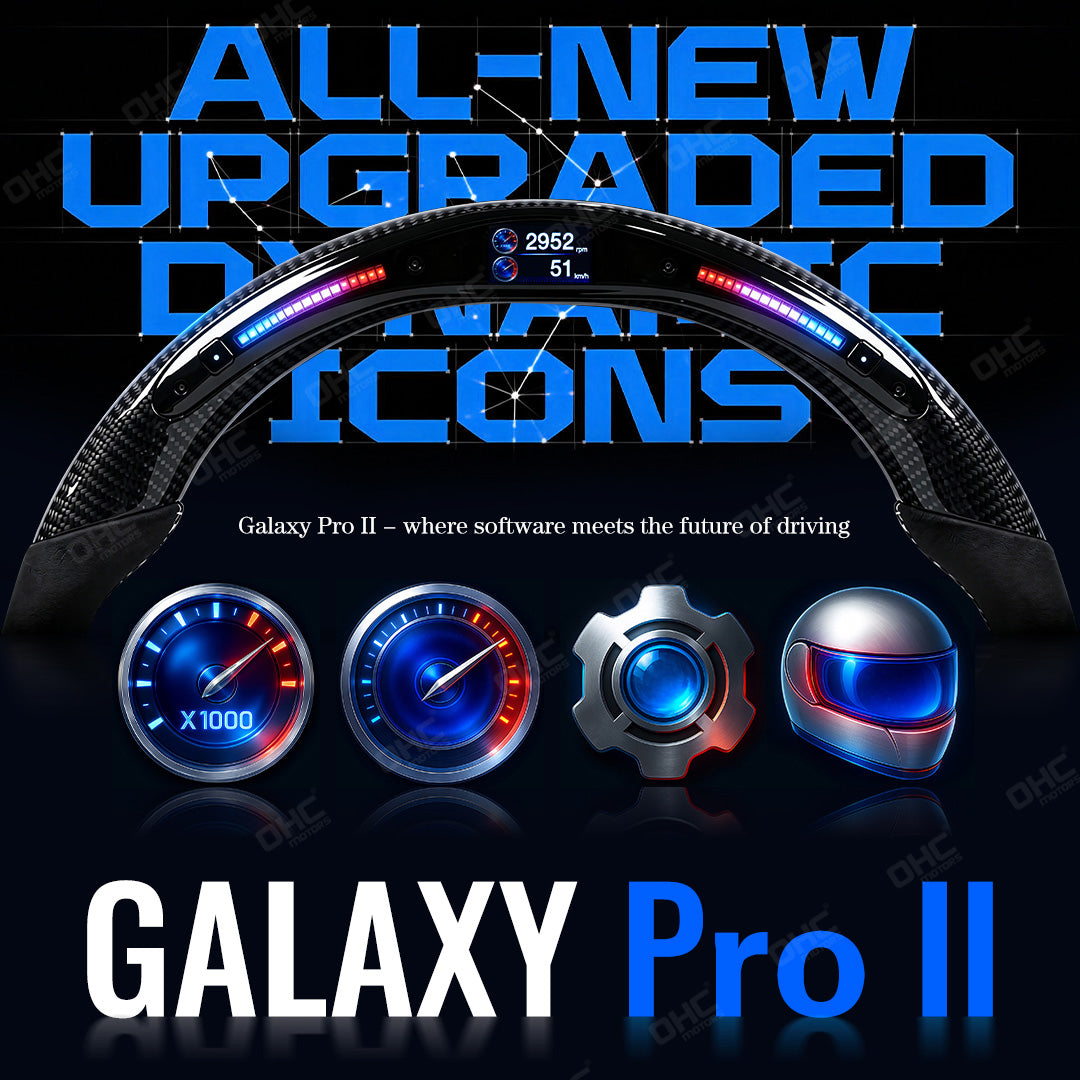 Galaxy Pro II LED Display Steering Wheel Kit Suitable For All Models After 2000 Intelligent Driving Data Display LED Steering